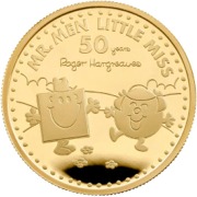 2021 Gold 1oz Coin - Mr Men: Mr Strong and Little Miss Giggles